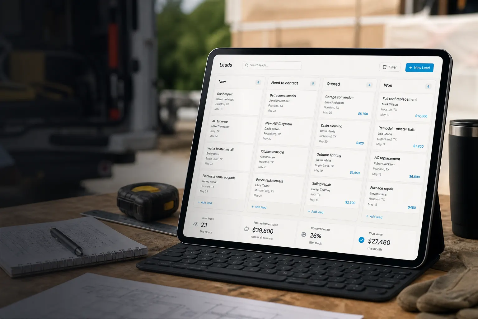 Leads pipeline for bakery order requests