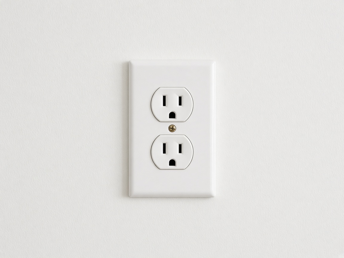 Toma eléctrica lista para reparar