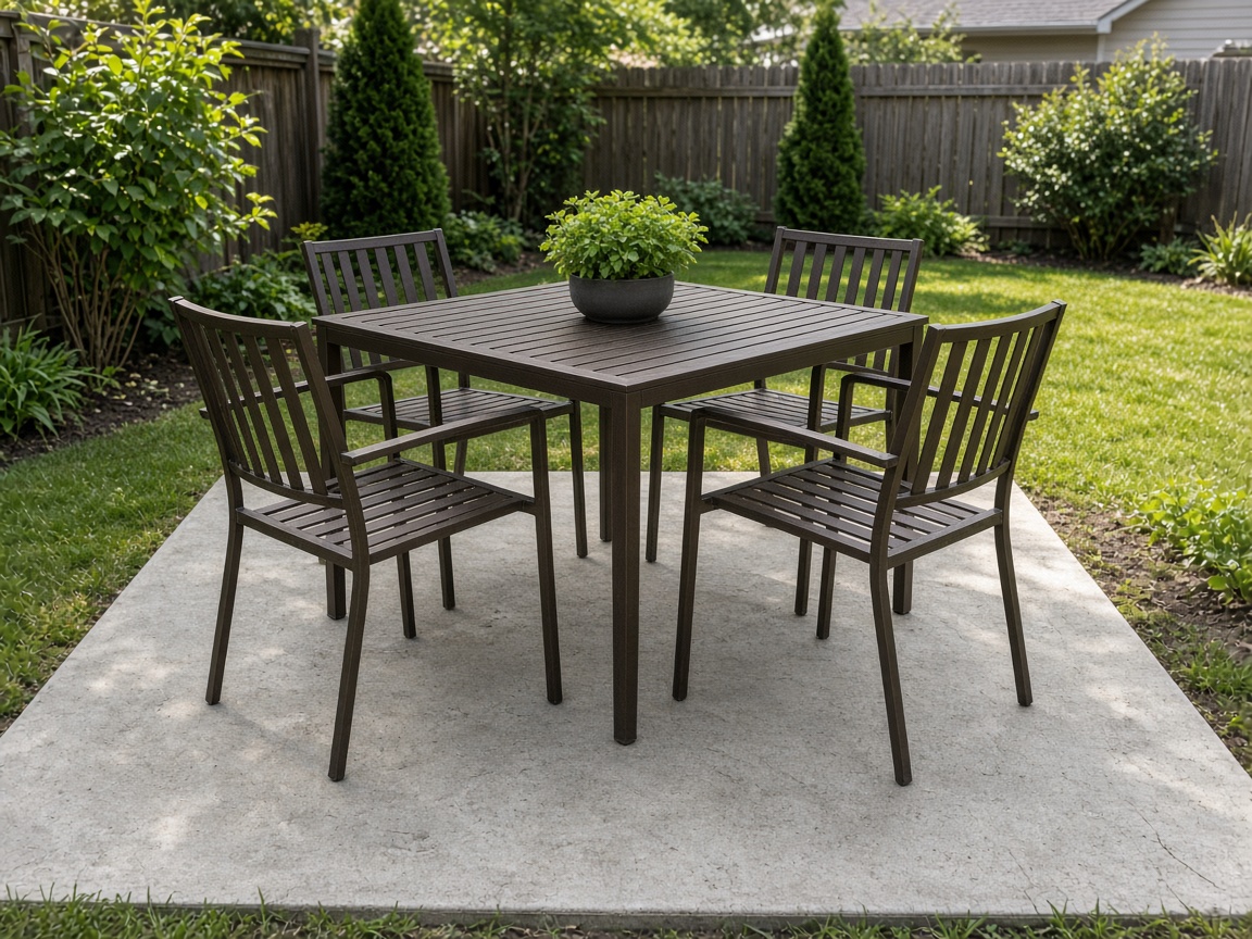 Mesa y sillas de patio