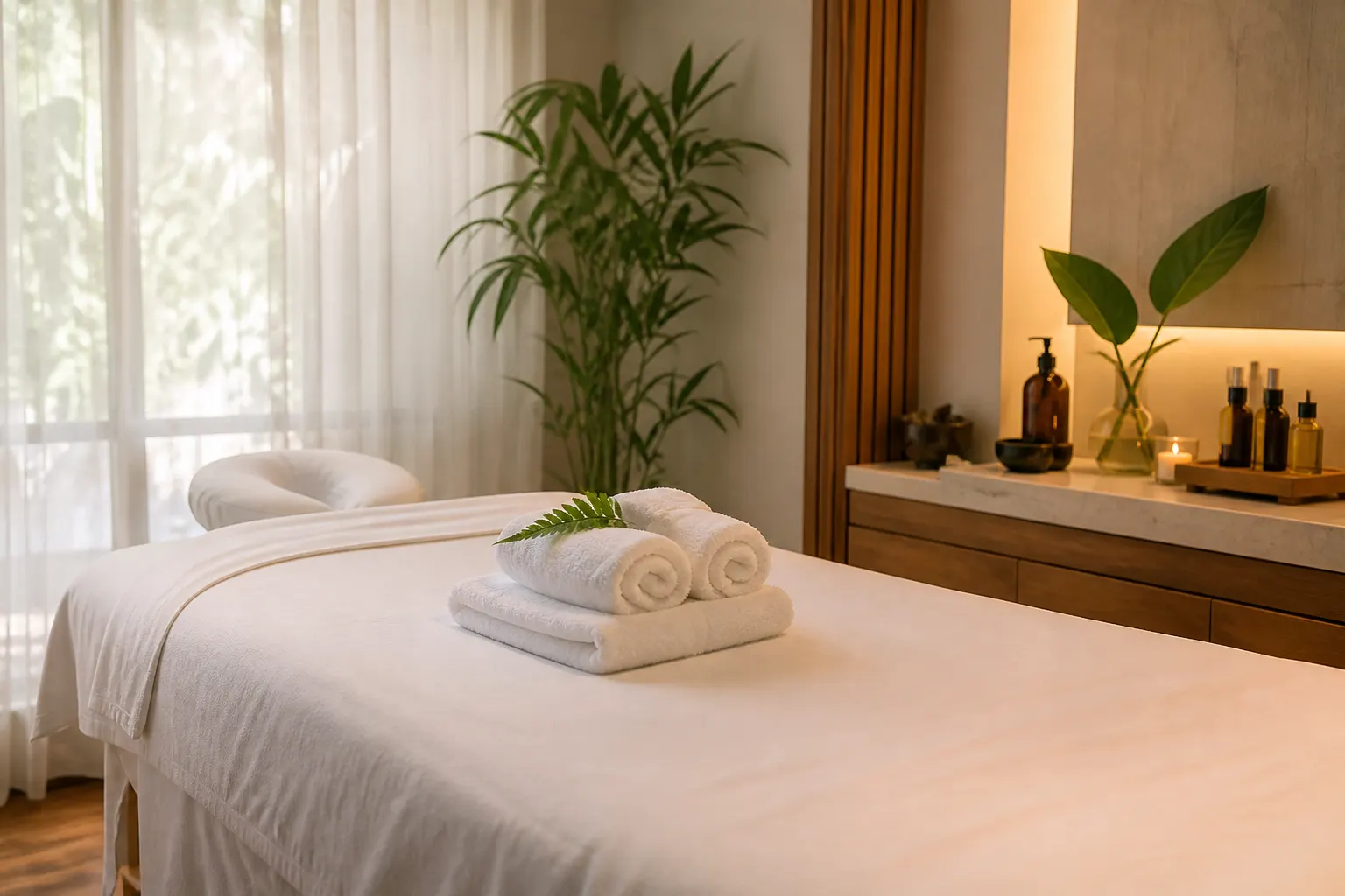 Treatment bed after a session
