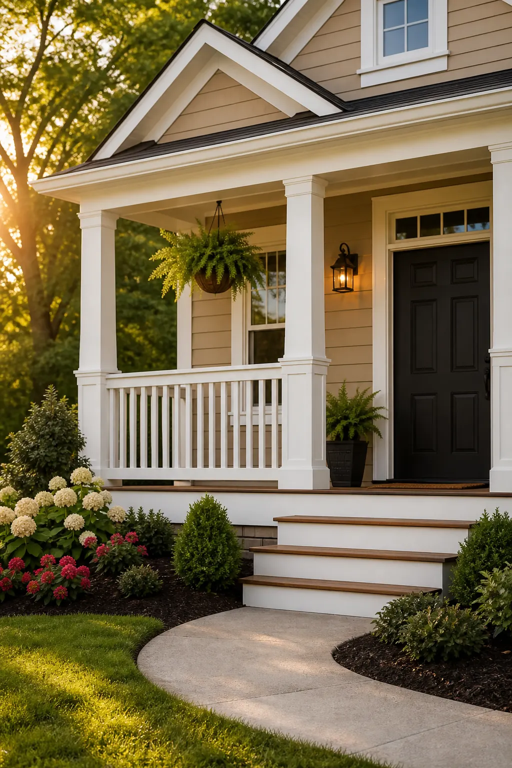 Well-maintained craftsman home exterior after repairs